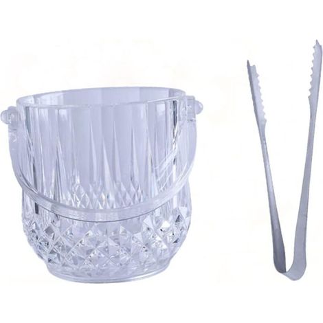 2 Pièces Seau À Glace Isolé Avec Couvercle Bac À Glace Avec Couvercle Seau À Glace Pour Congélateur Grand Seau À Glace Seau À Glace Avec Pelle Bar Baril De Boissons (1/5)