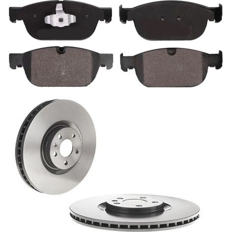 KIT FRENI ANTERIORI compatibile con VOLVO V60 II (225.227) - DISCHI + PASTIGLIE OEM: P 86 027 , P 86 028 / 18566 , 18586 , 18587 /SOSTITUZIONE DIRETTA/BASSA POLVERE/SILENZIOSO (1/5)