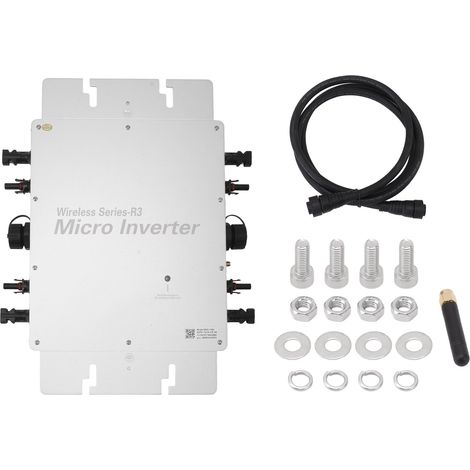Lot solaire micro-onduleur réseau auto-refroidissant IP65 WVC 1200W 100V-240V pour système domestique (1/5)