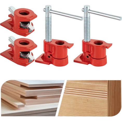 Juego de 2 pinzas para tubos de 1/2 pulgada Pinzas para tubos para carpintería Pinzas de sujeción Pinzas para pegamento Pinzas de fijación (1/5)