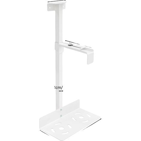 Soporte para PC debajo del escritorio, altura ajustable, diseño que ahorra espacio, BLANCO (1/2)