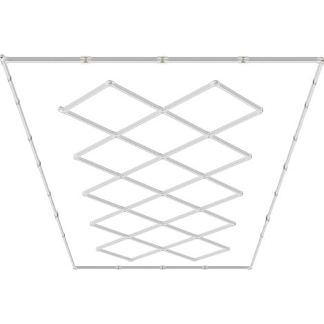 Lampes de Garage LED, 14 Carrés, Plafonnier d'Atelier Blanc Froid, 88000 lm, 6500 K, Éclairage de Garage à Faire Soi-même Super Lumineux pour Sous-sol, Entrepôt, Atelier de Beauté Automobile (1/5)