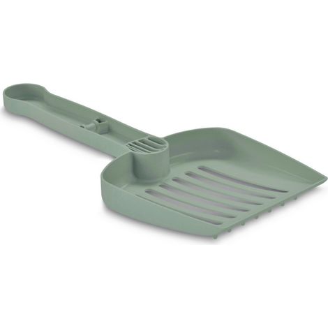 Pelle à litière 25 cm, plastique recyclé vert, pour chat - animallparadise (1/3)