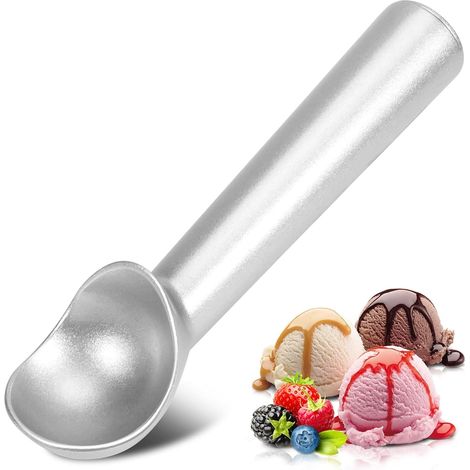 Eiskugelportionierer, 7 Zoll, antihaftbeschichtet, frostsicher, einteiliger Aluminiumportionierer, robustes und langlebiges Design, leicht zu reinigen, geeignet für Gelee, Kekssauce, Smoothies, Mandel