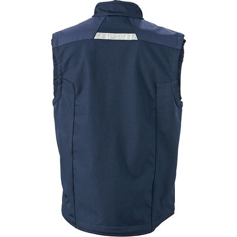 JN Workwear Softshell Vest JN845 100%PES, navy/navy, Größe S (1/4)