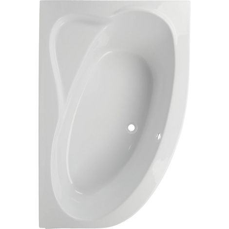 Baignoire d'angle gauche-droit Artemide avec tablier - 150x100 cm - Angle: Gauche - Siphon: Sans (1/3)