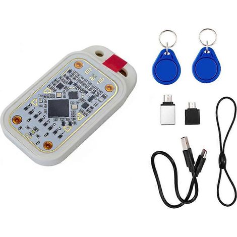 Chameleon V3.0 RFID-Chip-Lesegerät 125 kHz 13,56 MHz, intelligenter Etikettenkopierer für Smart-ID-Karten, NFC-Lese-/Schreibgerät + 2xUID-Schlüsselanhänger (1/5)