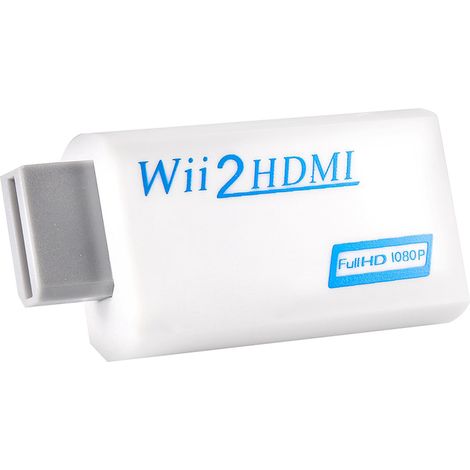 Wii-zu-HDMI-Upscaling-Adapter (720p/1080p) mit 3,5-mm-Audio-/Videoausgang (1/5)