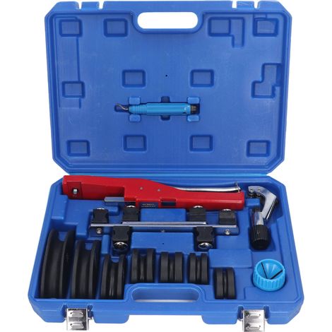 Cintreuse manuelle à tube 6-22mm avec cliquet 90°, kit combiné pour pliage de tuyaux en cuivre, aluminium et acier inoxydable. (1/5)