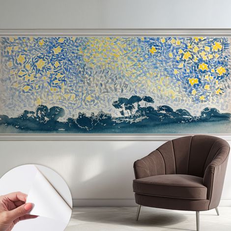 Fotomurale adesivo - Carta da parati adesiva - per la cucina camera da letto per la soggiorno - Astrazione stellare 250x104 cm (1/5)