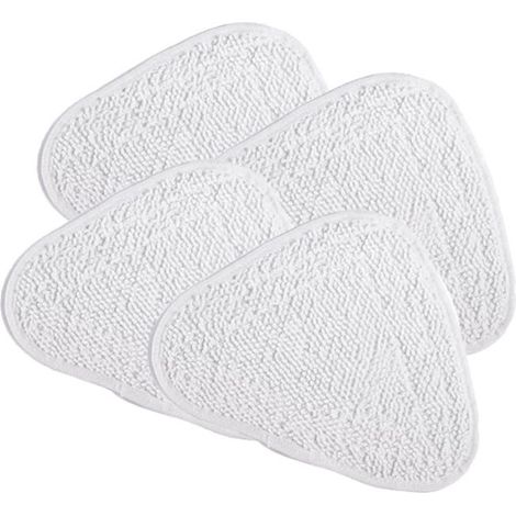 Confezione da 4 panni di ricambio triangolari per la scopa a vapore in microfibra O-ceda/Vileda 100 (1/5)