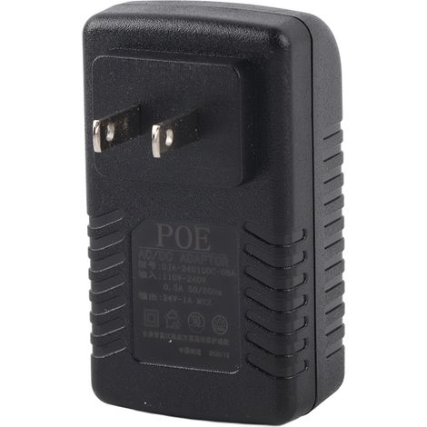 Injecteur POE 24V 1A adaptateur secteur DC 100-240V, prise UE/US au choix (1/5)