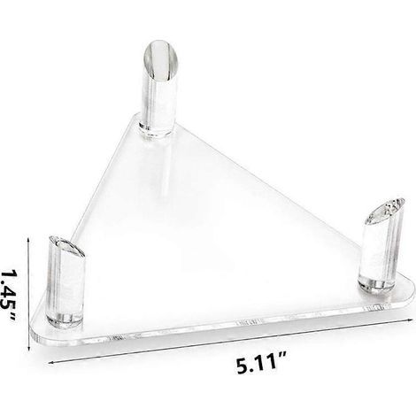 Présentoir à balles triangulaire stable et durable avec plaque de base, compatible avec les articles de sport tels que le football, le volley-ball et le bowling. (1/2)