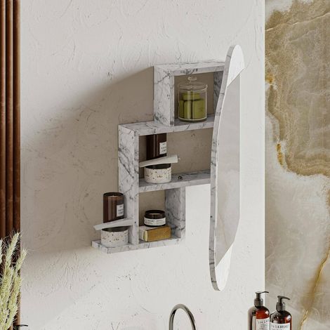 Espejo Asterisco, Estructura de Vidrio, 60x75h cm Gris (1/5)