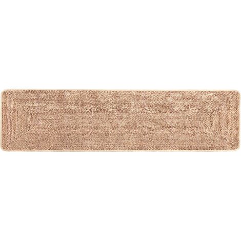 Teppichläufer MARSA Gelb 80 x 400 cm Polyester und PVC vidaXL