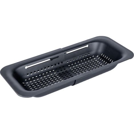 Wenko – Égouttoir à vaisselle extensible 55012100 – Longueur ajustable 36,5-50 cm – Plastique solide – Design moderne pour cuisine (1/5)