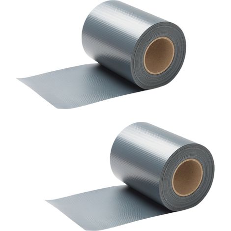 SWANEW Strisce privacy, PVC, strisce paravento, tappeto a doppia asta 35mx2 Grigio (1/5)