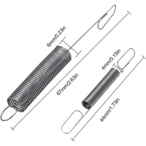 Contrôleur de vitesse à ressort réglable en 4 parties, acier inoxydable, 67 × 6 mm, 44 mm × 3 mm (1/3)