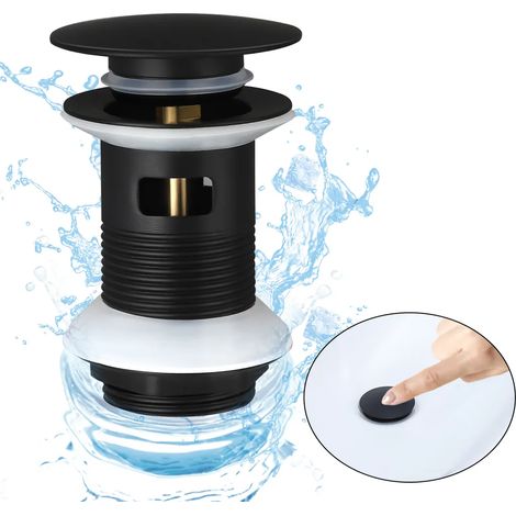 Universeller 6,35-mm-Pop-up-Spülbeckenablauf mit Überlauf, Ablassventil für Spülbecken und Waschbecken (1/5)