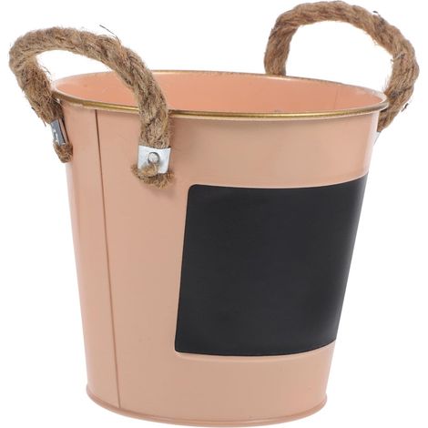 Retro Flower Bucket with Small Slate, Multifunctional Flower Pot for Home, Office, and Events for Decoration and Floral Arrangement (1/5)