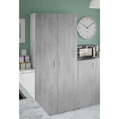 ARMOIRE MULTIUSAGE 2 PORTES 3 ÉTAGÈRES - 182X80X37 (1/10)