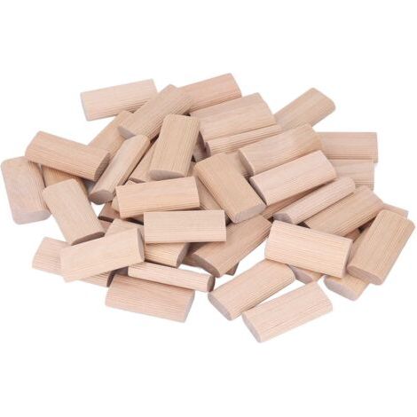 BUNTHAUS Bloc d'insertion de bouchon de cheville en bois de hêtre pour l'épissure de meubles de travail du bois 6x20x40MM 50 pièces (1/5)