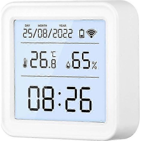 Capteur de température et d'humidité Zigbee, hygromètre, thermomètre, détecteur, télécommande pour maison connectée S QAQ (1/5)