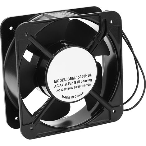Ventilateur axial BERM AC 220/240 V CA à roulement à billes, débit d'air important, silencieux et puissant pour le refroidissement DIY (1/5)