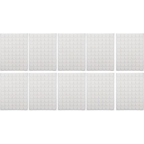 700 Pastilles Adhésives Double Face 20mm Transparentes Extra-Fortes pour Papier de Verre, Cuir et Autres Surfaces (1/5)