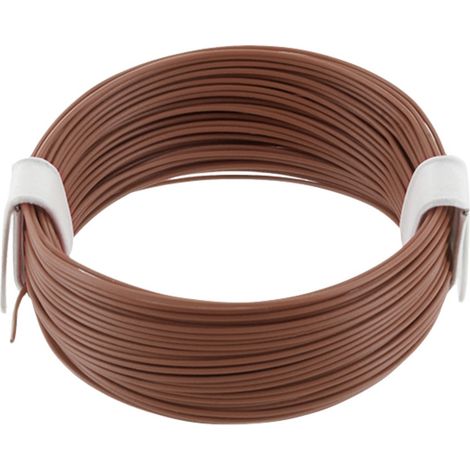 econ connect KL004BR10 Litze  1 x 0.04 mm² Braun 10 m