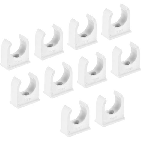 Paquet de 10 Clip de Conduit Diamètre de Trou de 4mm (1/5)