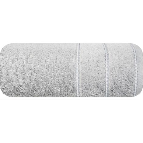 Mari Handtuch 50x90 Stahl mit Samtrand 500g/m2