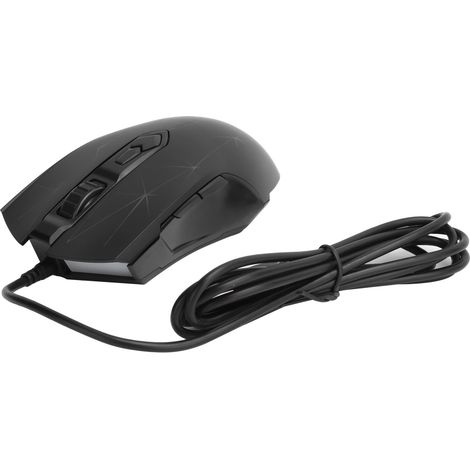 Souris Filaire - Capteur Pixart PAW3212 - DPI Réglable 200 À 4800 - 7 Boutons - Logiciel Macro - Câble 1,6 M - Plug And Play