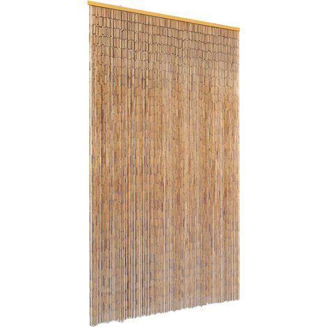 vidaXL Tenda Antimosche per Porte in Bambù 120x220 cm