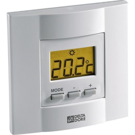 Delta Dore – Thermostat d'ambiance filaire pour pompe à chaleur réversible – Commande change over – Efficacité énergétique catégorie IV – Garantie 5 ans