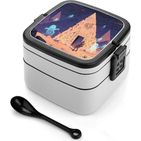 Boîte à bento double compartiment Pyramide Pharaon pour adultes (1/5)