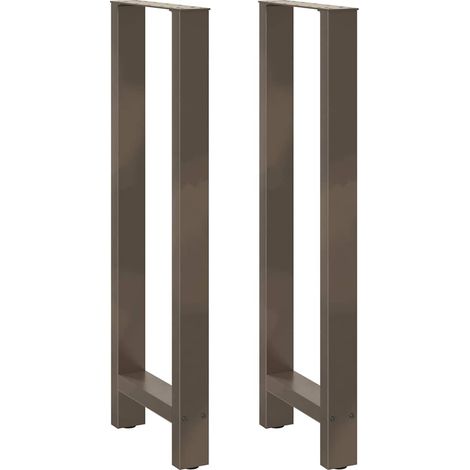 Bartischbeine Naturstahl 2 Stk. 50x(110-111) cm Stahl