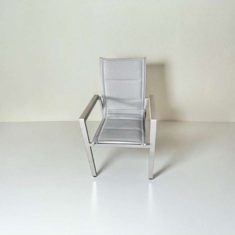 Domo Mea Sedia Teide da Esterno in Polywood Taupe - 64x55x91 cm