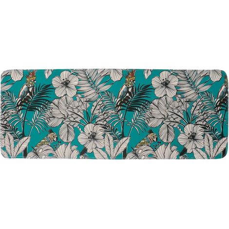 Tappeto in microfibra stampata 45x120 cm - jungle fever blu - Tendance
