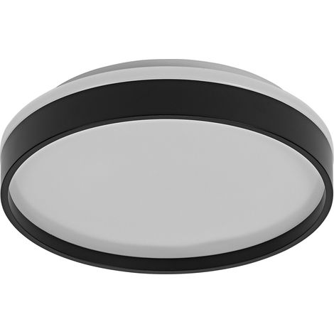 OSRAM ORBIS Gisela Plafonnier LED 300mm, 16W, 3000K blanc chaud, Noir, Métal avec anneau en plastique, IP20 (1/4)