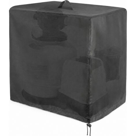 Housse de protection pour pompe de piscine hors-sol 84 x 61 x 86 cm, housse pour filtre à sable, protection pour pompe de piscine hors-sol (1/5)