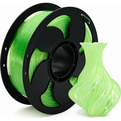 Filament PLA Haute Vitesse Transparent Vert Pomme pour Imprimante 3D FDM (1/5)