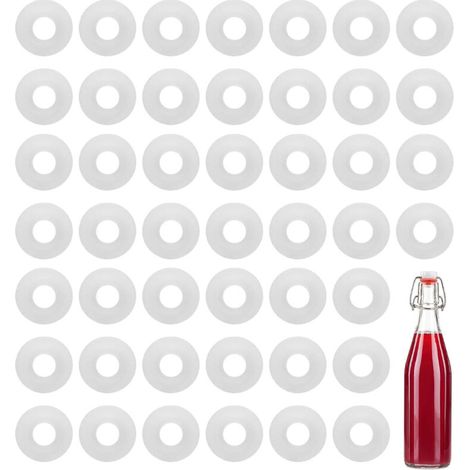 Bardusch-70 joints en caoutchouc silicone pour bouchons à bascule, joints d'étanchéité pour bouteilles de bière et de soda maison. (1/4)