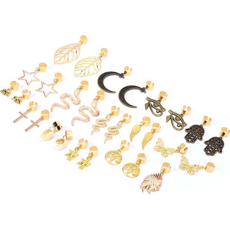 29 bijoux pour dreadlocks, tresses tressées, pendentifs pour la décoration des cheveux (1/5)