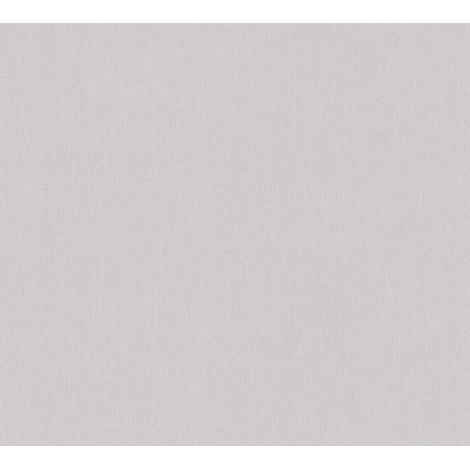 Papier peint uni gris pour couloir Tapisserie unie grise idéale pour bureau Papier peint intissé uni aspect textile pour salon (1/4)