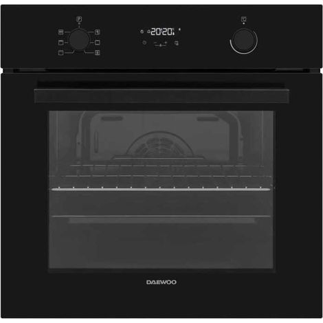 Four encastrable - Pyrolyse - Chaleur tournante - DAEWOO - BO6PR27GBNL - Noir - Porte froide - 59,5 x 57,5 x 59,5 cm