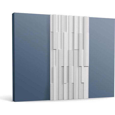 3d wall panel Orac Decor W216 MATRIX Wall paneling Acoustic panel Frieze Panel moulding Stucco moulding Decorative moulding contemporary design white 2 m