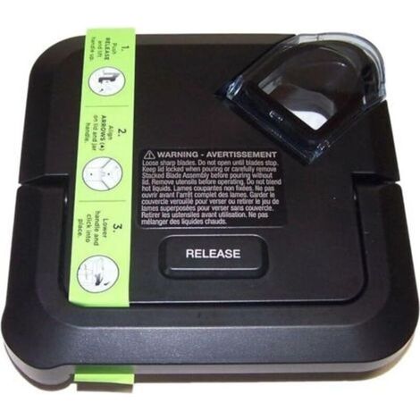 Pièces de mixeur Ninja pour BL770 BL771 BL773 BL660 BL740 BL780 / Couvercle avec extension de poignée Fonctionne uniquement avec le pichet avec extension de jante (1/4)