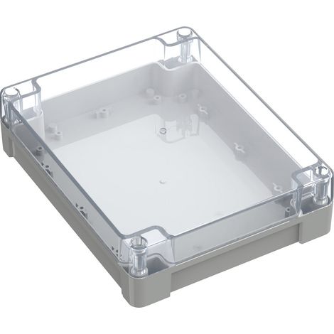 TRU COMPONENTS 6U07241906437 TC-13865188 Boîtier industriel 240 x 191.3 x 61.7 ABS-PC gris clair, tr