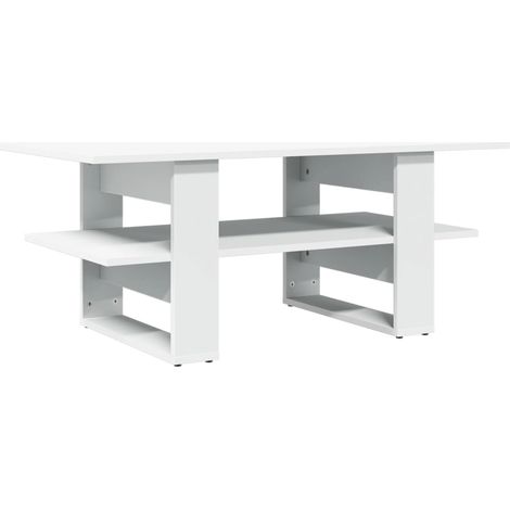 Maison Exclusive - Couchtisch Weiß 102x55x42 cm Holzwerkstoff